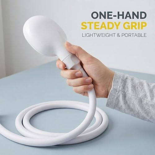 White Sink Spray Rubber Hose, PVC Sink Hose Attachment - Image 2