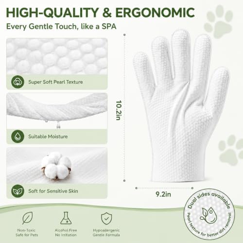GLADFRESIT Pet Grooming Glove Wipes - Image 4