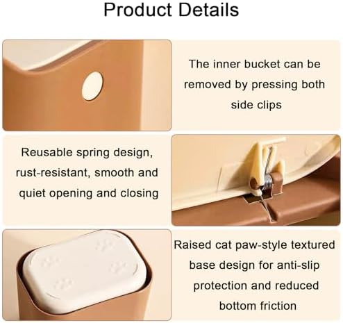 Cat Litter Trash Can Mini Countertop Trash - Image 5