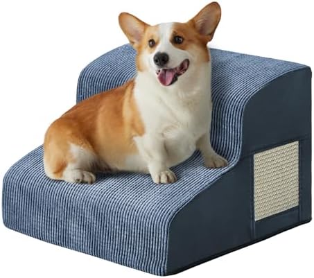 Ahpmeoa Dog Stairs for Small Dogs 11.8" H, Dog Ramp for Bed by Ahpmeoa