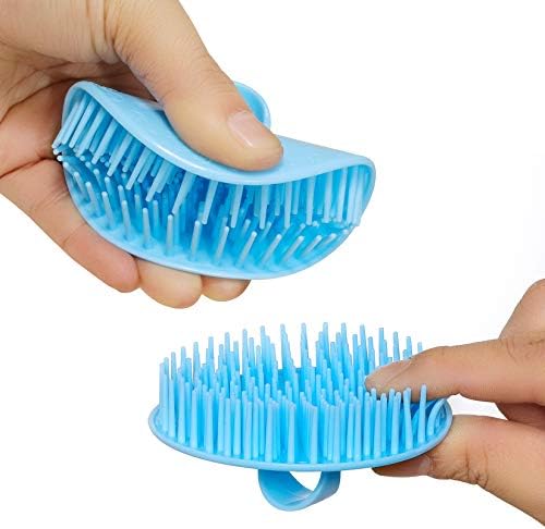 4PCS Hair Scalp Scrubber Massager Brush Head Exfoliator Shower Shampoo Comb - Image 3