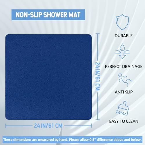Hargiis Non-Slip Bathtub Mat, Anti Slip Shower Mat, Fast Drying Bathtub Mats - Image 2