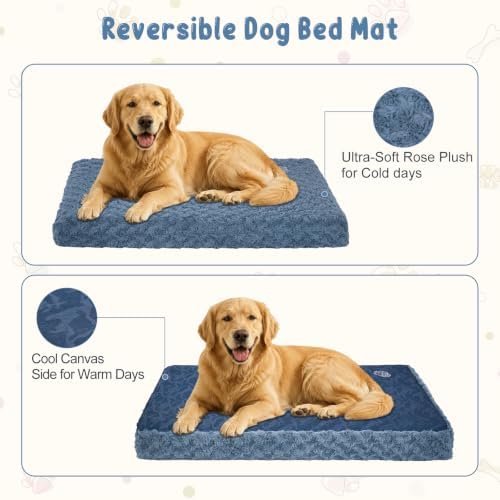 EMPSIGN Dog Bed Mat Crate Pad Mattress, Ultra Soft Pet Kennel - Image 3