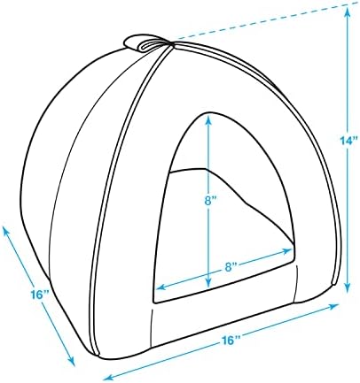 Best Pet Supplies Cat Bed for Indoor Cat, Domed Tent House - Image 6