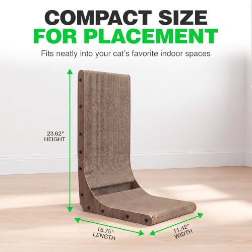 A&E Cage Co L-Shaped Cardboard Cat Scratcher Ramp, 15.7"x11.4"x23.6" - Image 5