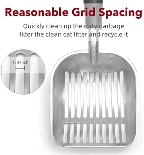 Cat Litter Scoop, Kitty Metal Scooper, Aluminum Alloy Sifter, Kitten Pooper - Image 5