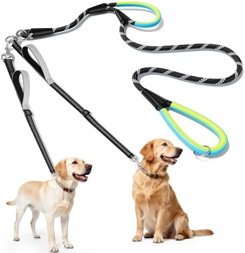 XiaZ Double Dog Leash for Two Dogs Perfect for Small Medium Dogs by XiaZPet