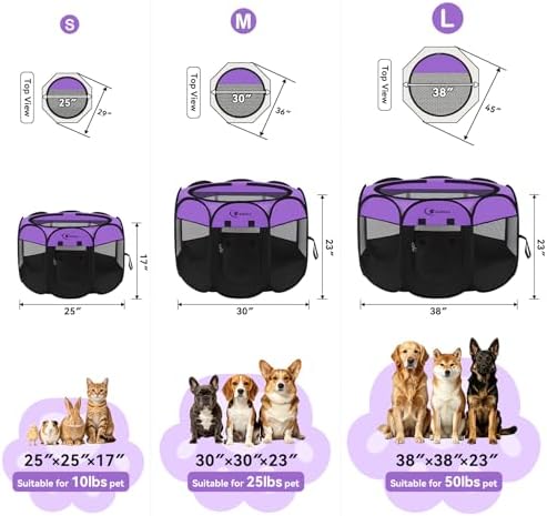 Siedihit Dog Playpen, Puppy Pet Playpen, Dog Crate Tent Cage Indoor - Image 2