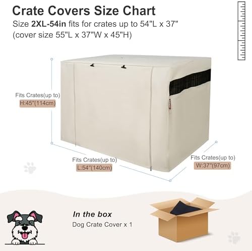 HiCaptain 54-Inch Dog Crate Cover - Image 2