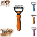 Pet Pro Grooming Tool, 2-in-1 Deshedding Dog Brush by uphrgmd