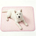 Dog Cooling Mat for Dogs Medium Pets, Gel Free Ice Silk Self Cooling Pad by Fhodigogo