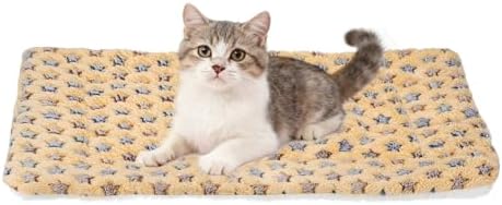 Dog Cat Bed Mat, Soft Coral Fleece Pet Cushion Pad by Unknown