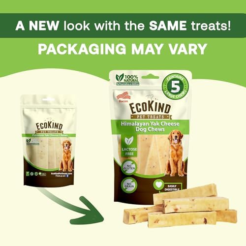 EcoKind Bacon Yak Chews, Yak Cheese Himalayan Dog Chews, Small 8 Bones - Image 6