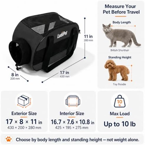 Airline-Friendly Pet Carrier for Cats and Small Dogs - Image 2