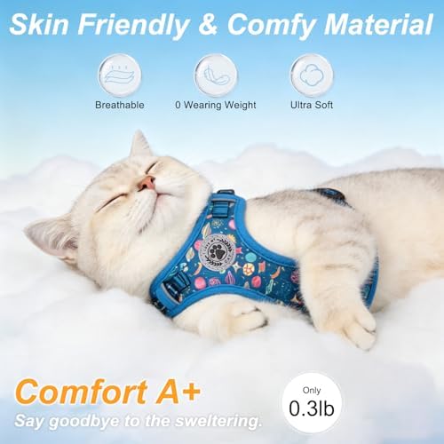BEAUTYZOO Cat Harness and Leash Set, Escape Proof and Adjustable - Image 3