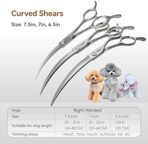 Professional 45°Curved Grooming Scissors - Image 6
