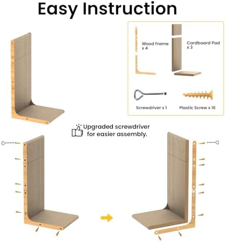 Conlun Cardboard Cat Scratcher - Image 6
