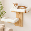 FUKUMARU Cat Wall Shelves, 2 Platform by FUKUMARU