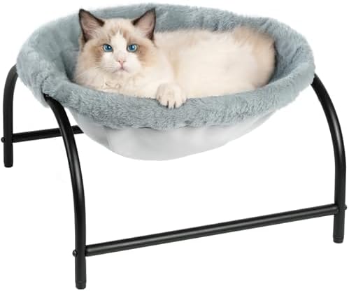 JUNSPOW Cat Bed Dog Bed Pet Sleep Hammock 16.9in x 16.9in x 9.5in by JUNSPOW