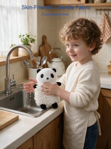 Chenille Hand Towel, Cute Cartoon Shaped Chenille Ball Towel - Image 6