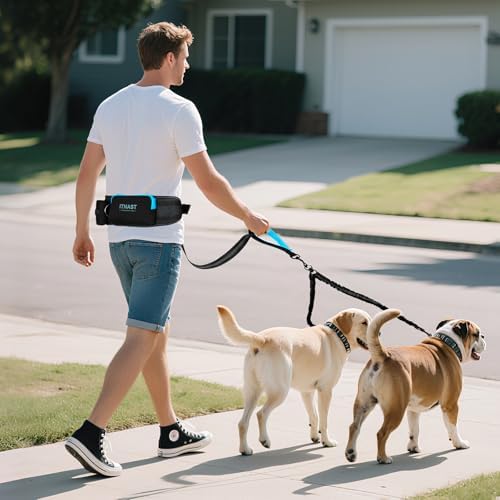 Hands Free Double Dog Leash Tangle Free, Lumbar Support Dual Leash - Image 7