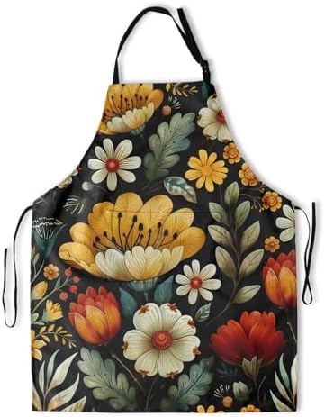 Sweetshow Cute Dog Apron with 2 Pockets and Adjustable Neck Waterproof Kitchen - Image 2