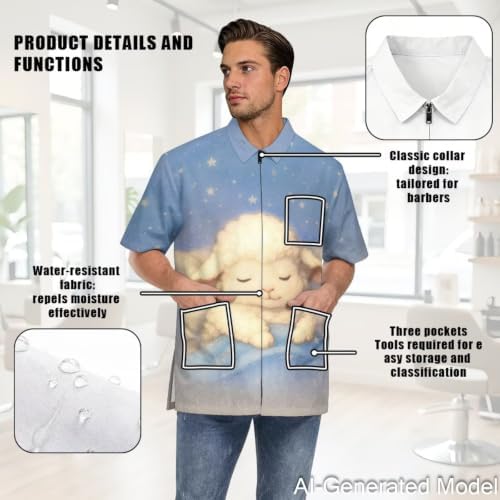 Dog Grooming Smock for Women & Men Water & Hair Repellent - Image 5