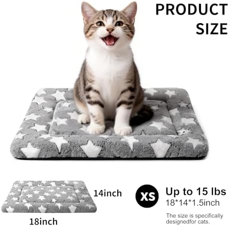 Dog Crate Mat, 4 Piece Reversible Pet Bed, Machine Washable, Small Dogs & Cats - Image 3