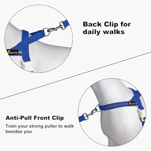 Plutus Pet Cotton Dog Harness and Leash Set, Reflective and Soft Padded - Image 3