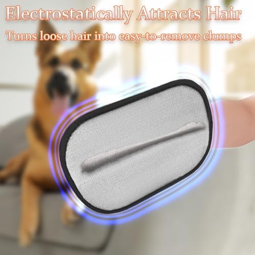 Pet Hair Removal Glove for Dogs and Cats, Washable Cat Grooming Brush - Image 3