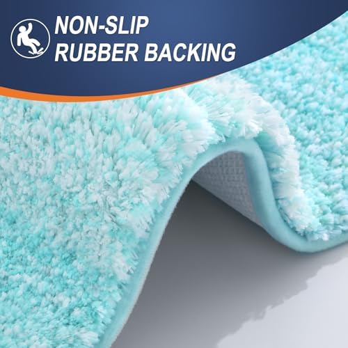 OLANLY Bathroom Runner Rug 54x24, Extra Soft Absorbent Microfiber Bath Rugs - Image 5