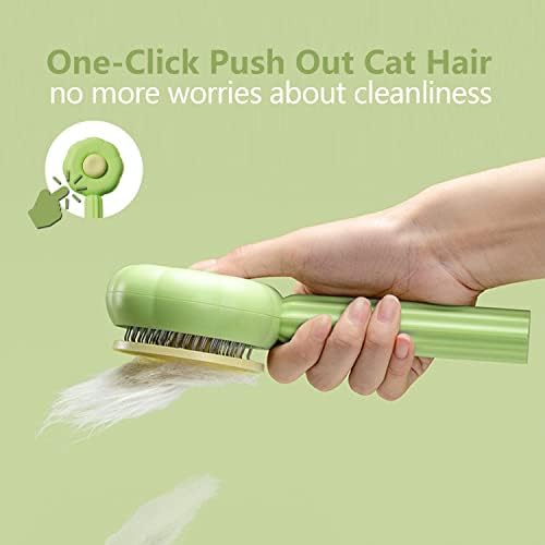 Pet Grooming Brush, Self-Cleaning Sliker Shedding Brush - Image 3