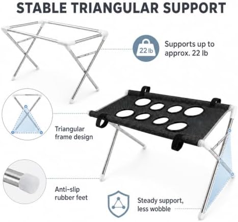 Dog Bath Hammock with Stand, Foldable Grooming Table - Image 6
