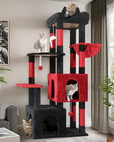 Globlazer Heavy Duty Cat Trees for Big Cats Maine Coon, Blood-Goth by Globlazer