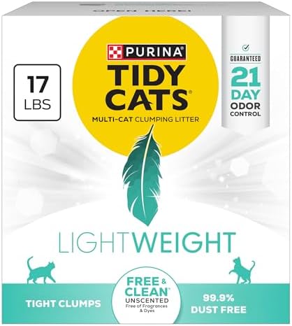 Purina Tidy Cats Low Dust Clumping Cat Litter, LightWeight Free & Clean by PurinaTidyCatsLitter