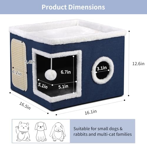 Shikha Cat House Bed for Indoor Cats - Image 2