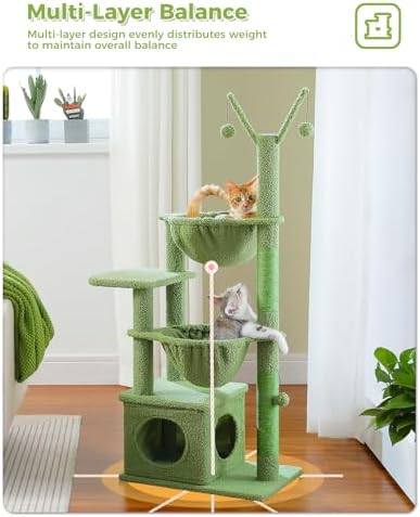 MUTTROS Cactus Cat Tree, 47.6" Cat Tower - Image 4