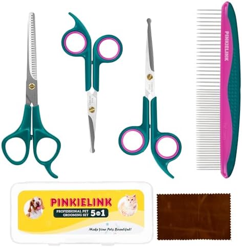 Professional 5 in 1 Pet Grooming Kit by PINKIELINK