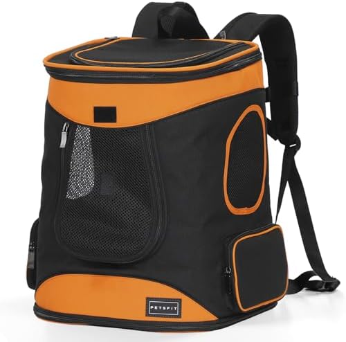 Petsfit Dog and Cat Backpack Carrier, Padded Waist Support by Petsfit