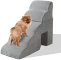5-Step Pet Stairs for Dog, Curved Dog Stairs Ramp for High Beds 29.1" H by Guangshuohui