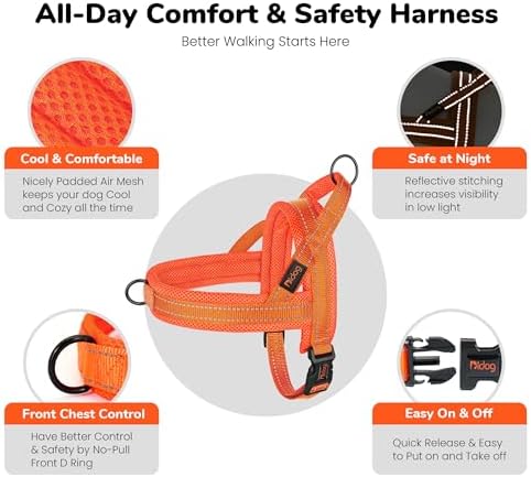 Didog No Pull Dog Harness for Large Dogs, Breathable Mesh Padded - Image 6