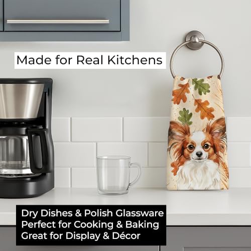 Caroline's Treasures Papillon Dogs Kitchen Towel 15x25 in - Image 3