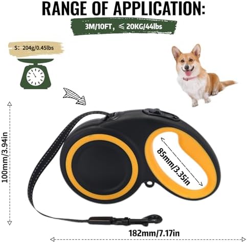 10-16FT, Highly Reflective Retractable Dog Leash - Image 2