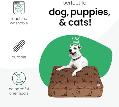 Molly Mutt Brown & Black Dog Bed Cover, Non-Toxic & 100% Cotton - Image 3