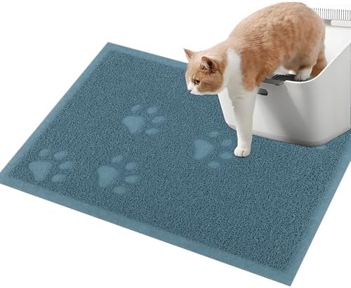 Darkyazi Cat Litter Box Mat for Floor Litter Trapping Mat Non-Slip Backing by DARKYAZI