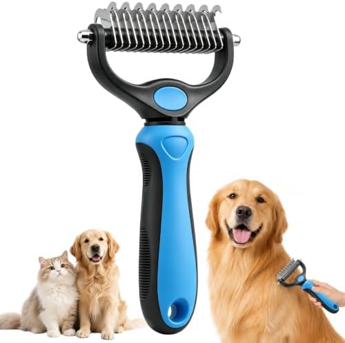 Deshedding Brush for Dogs and Cats, Undercoat Rake Pet Brush for Long Hair by Unknown