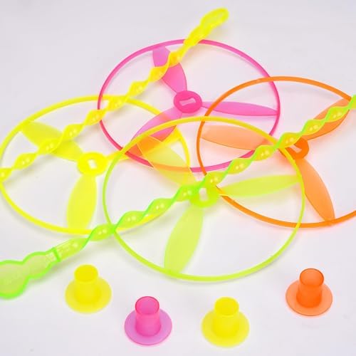50 Pcs Plastic Flying Helicopter Toy Set Flying Twist Disc - Image 3