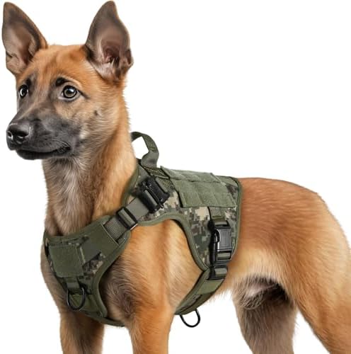 rabbitgoo Tactical Dog Harness for Small, Heavy Duty Military No Pull Vest by rabbitgoo