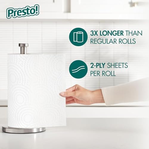 Amazon Brand - Presto! Ultra-Strong Premium Paper Towels, 158 Sheet Huge roll - - Image 3