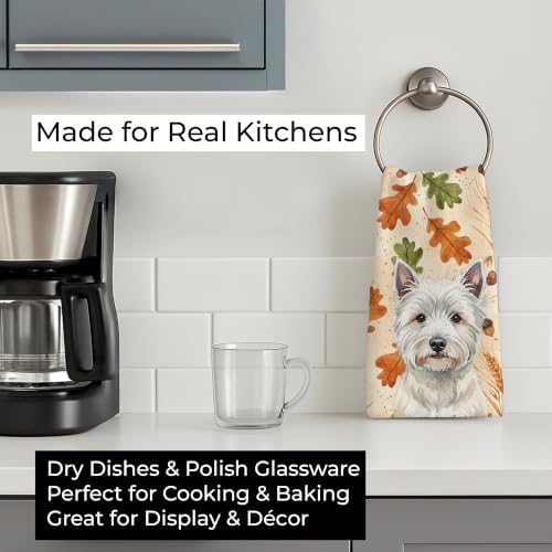 Caroline's Treasures West Highland White Terrier Dogs Kitchen Towel 15x25 - Image 3